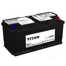 АКБ-6СТ-105 (960A) о/п Titan AGM Н.Новгород  394x175x190 (не обслуж)